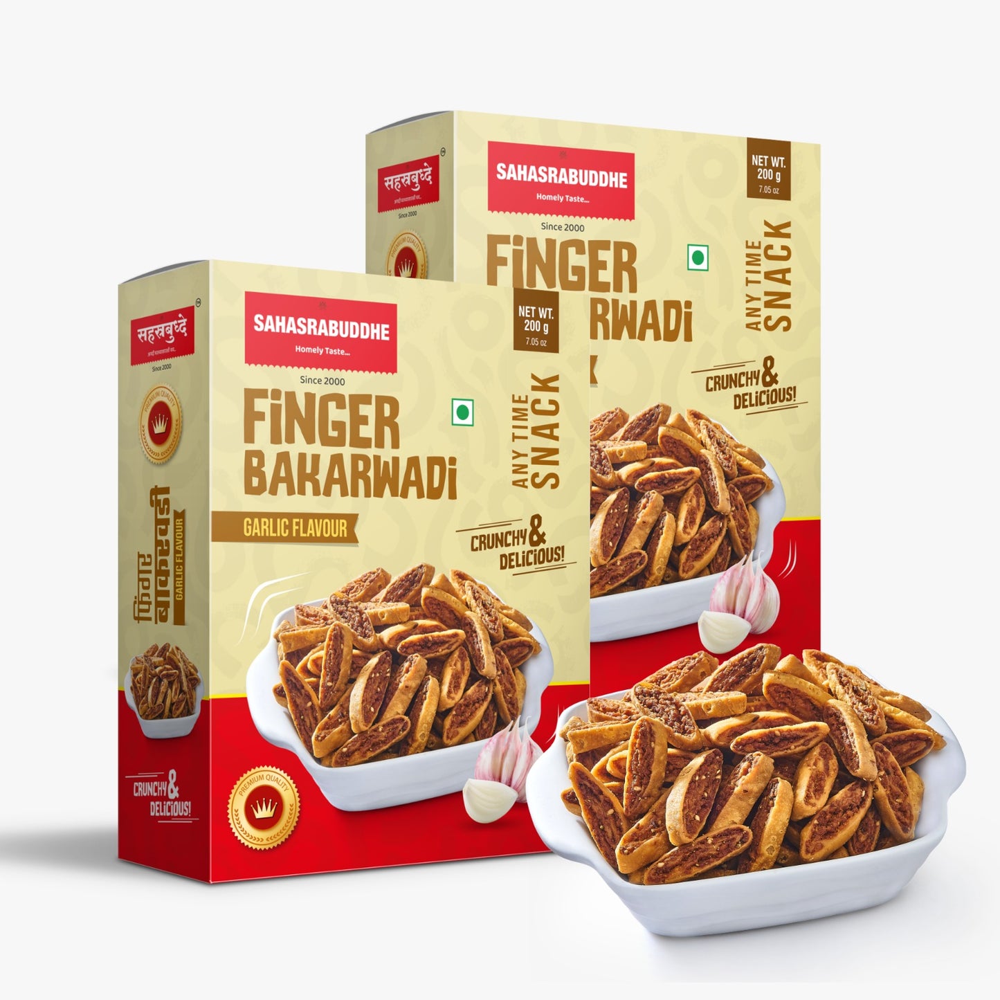 Sahasrabuddhe Classic Finger Bakarwadi PACK OF 2 (200g x 2) - 400g